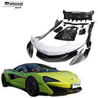 Kit de carrocería de fibra de carbono preimpregnado 600LT para McLaren 540C 570S 570GT parachoques delantero parachoques trasero motor capó faldones laterales alerón trasero