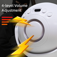 Alarme de porte sans fil avec détection de mouvement PIR, 4 niveaux de volume, détection précise, alerte antivol pour la surveillance des propriétés