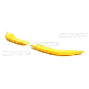 Une paire d'embouts de pare-chocs avant pour Dodge Charger SRT 2011-2014, diffuseur de spoiler jaune, accessoires ABS - Product Image 5
