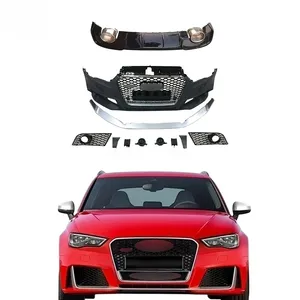 Автомобильный передний бампер Комплект кузова для Audi A3 to RS3 аксессуары передний бампер задняя губа