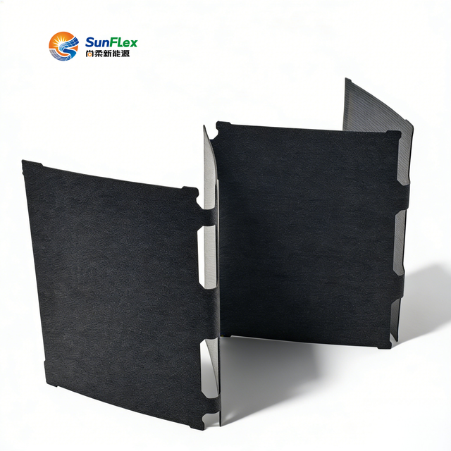 SunFlex 20W Foldable Solar Panel Waterproof Portable Solar Power Bank Flexible Perovskite 18% Efficiency Lightweight USB Type-C