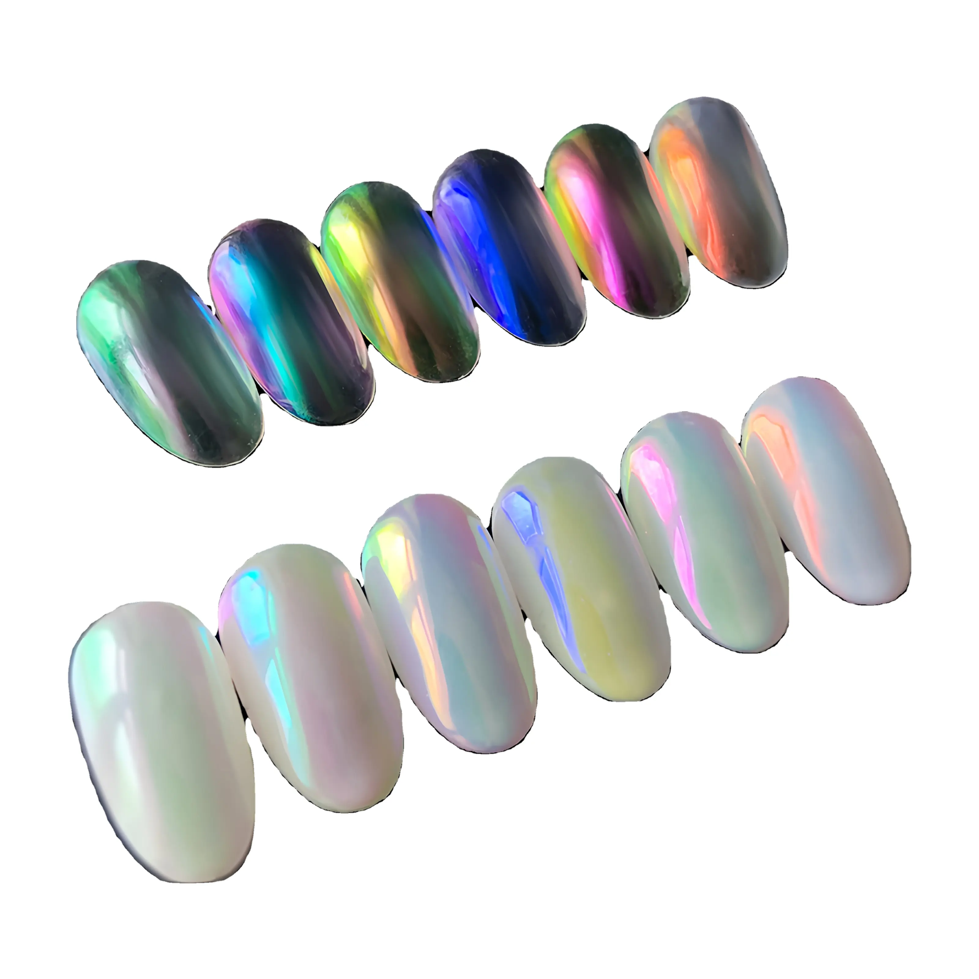 Polvo de pigmento para decoración de uñas nacarado de la serie Chameleon de grado cosmético disponible en varios colores