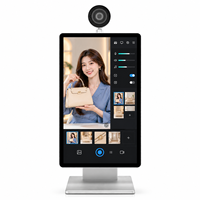 Station de travail de diffusion en direct sur ordinateur avec caméra, écran vertical, terminal de diffusion vidéo tout-en-un pour la vente en ligne