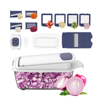 Hotselling Smile Mom Eco-vriendelijke plastic keukenmandoline, multifunctionele fruit- en groentesnijder, uienhakker, -snijder en -chopper