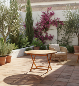 โต๊ะรับประทานอาหารทรงวงรีไม้สักเกรดเชิงพาณิชย์ ดีไซน์ทันสมัย ขยายได้ พับเก็บได้ กันน้ำ เหมาะสำหรับโรงแรม ลานบ้าน และพื้นที่กลางแจ้งขนาดใหญ่ - Product Image 4