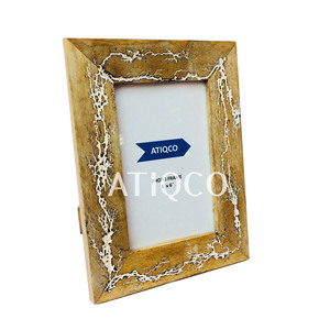 Free Hand Black Painted Artistic Classical Photo <b>Frame</b> for Home & Office | Exquisite Woodwork <b>Picture</b> <b>Frames</b> | Classy Look - Product Image 3
