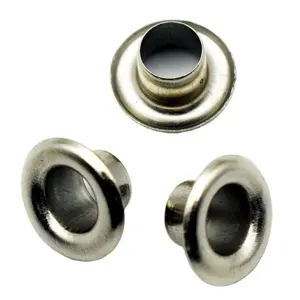 Aangepaste Oogjes 10Mm 12Mm 14Mm 16Mm Maten Beschikbaar Roestvrij Staal Of Messing Metalen Grommet Kledingoogjes