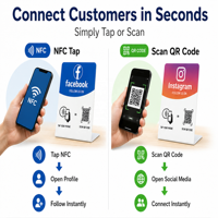 Support de table Google NFC pour affichage de menu et lecture de codes QR, pour avis Google, vente en gros