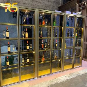 Casier à vin mural personnalisé en acier inoxydable Support de stockage de vin et présentoir pour <span class=keywords><strong>HomeBar</strong></span> Cave à vin Solution de porte-bouteilles design - Product Image 5