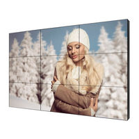 Pantalla de Video LCD de 46 Pulgadas para Montaje en Pared Interior, Pantalla Publicitaria con Gráficos Animados, Resolución 1920x1080, para Tiendas Minoristas y Ascensores