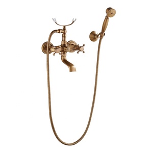 Wholesale Antique <strong>Shower</strong> Faucet Telephone Shape Bathtub <strong>Shower</strong> Set Wall Mounted Dual Hole Hot and Cold Mixer <strong>Shower</strong> - Product Image 6
