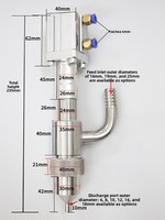 Tête de remplissage anti-goutte en acier inoxydable 304, bec verseur de remplissage, accessoire de machine de remplissage, fabriqué en Chine