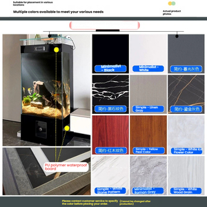 Acquario di Lusso in Vetro Ultra Bianco per Soggiorno con Mobile Intelligente, Cambio Acqua con Un Solo Tasto <span class=keywords><strong>e</strong></span> Sistema di Filtrazione Posteriore Nascosto - Product Image 6
