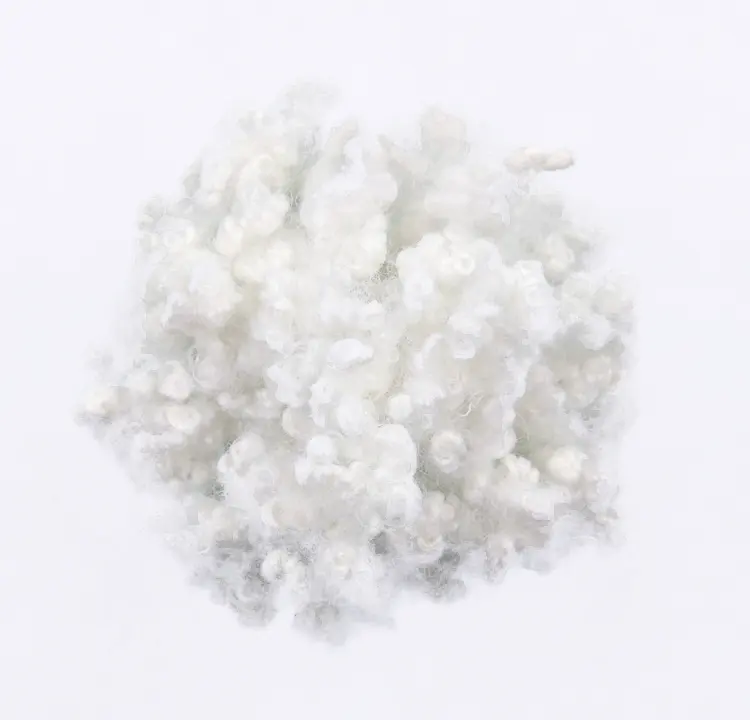 high fluffy quality 7D*32mm HCS white color polyester fiber