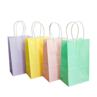 Sac en papier blanc faisant la machine pour les sacs de partie macaron-colorés avec la manipulation extérieure d'impression offset