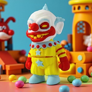 Statua di Clown Stampata in 3D, Design Originale e Divertente, Texture Realistica, Decorazione per Casa e Ufficio, Regalo per Halloween, Natale, Pasqua, in PLA - Product Image 5