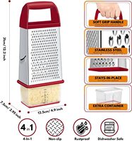 Kaasschaaf met opvangbak, professionele kaasschaaf met handvat, roestvrijstalen schaafmessen voor de keuken, handmatig te gebruiken