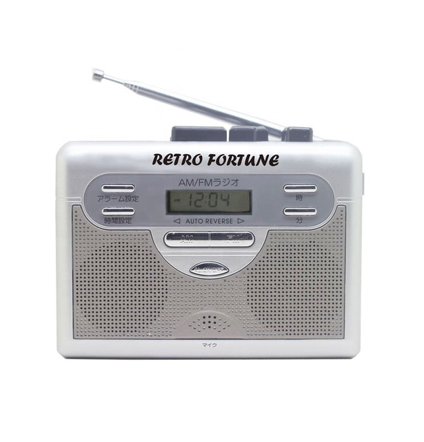 RETRO FORTUEN Cassette Recorder Player with Recorder AM FM Radio Auto Reverse Battery Operated Custom Walkman Player