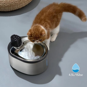 Distributeur d'eau électrique USB CITICITY 4L en acier inoxydable de haute qualité pour animaux de compagnie, fontaine automatique pour chiens et chats en forme de bouteille - Product Image 1
