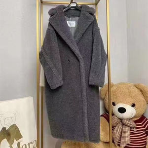 Cappotto Teddy Bear in Sherpa Personalizzato, Giacca Lunga da <span class=keywords><strong>Donna</strong></span> alla Moda con Collo in Vero Pile per l'Inverno - Product Image 4