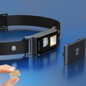 Monitor de Salud Inteligente para Mascotas con GPS, <span class=keywords><strong>Collar</strong></span> de Plástico Impermeable IP67 para Perros con Batería Recargable, Servicio de Marca Privada - Product Image 1