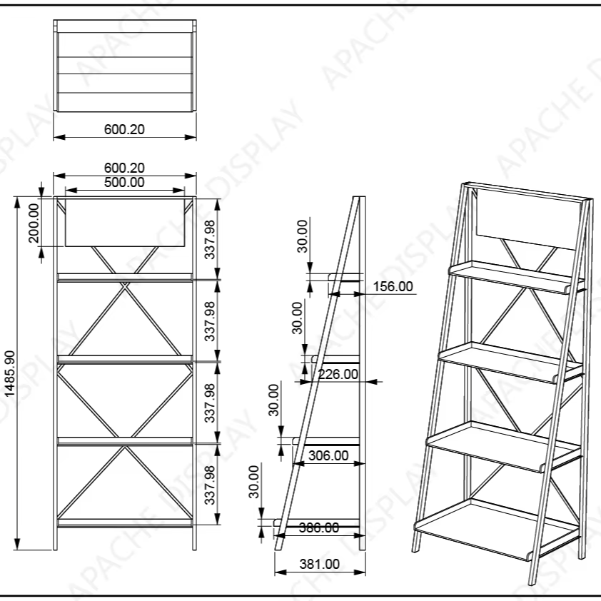 Apache Custom Wooden Candle Display Stand Display Rack for Supermarket & Candle Retail & Candle Store — view 2