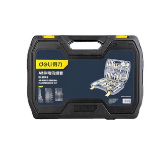 Boîte à outils multifonctionnelle complète pour électriciens, télécommunications, usage domestique quotidien, 42 pièces, étui rigide, support OEM - Product Image 3