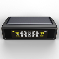 Pression des pneus TPMS 4, 50mm, pompe solaire, capteur de surveillance numérique avec capteur interne