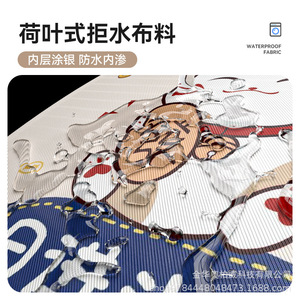 Housse de machine à laver en tissu Oxford, revêtement argenté, ouverture latérale, taille universelle S M L, anti-poussière, imperméable, style moderne et simple - Product Image 4