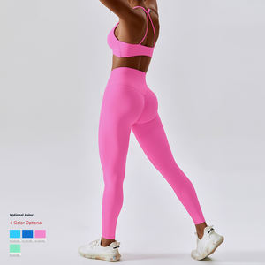 New Phong Cách Người Phụ Nữ Yoga Quần Áo Phòng Tập Thể Dục Quần Short Tập Thể Dục Mặc Tập Thể Dục Thể Thao Áo Ngực Quần Cộng Với Kích Thước Cao Eo Xà Cạp Yoga Set Cho Phụ Nữ - Product Image 6