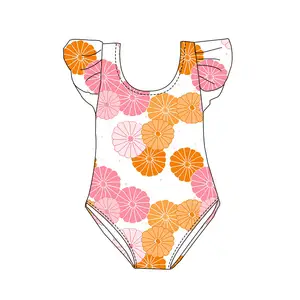 Maillots de bain d'été pour enfants design de mode tissu confortable impression personnalisée vêtements de fille doux séchage rapide maillot de bain de fille de source chaude