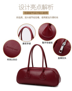 Bolsos cruzados de diseño de moda, bolsos de hombro de cuero PU de alta calidad, bolsos de mano casuales de lujo para mujer - Product Image 5