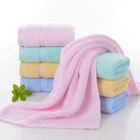 Towels Made of Bamboo Fiber, Soft and Absorbent, Plain Color