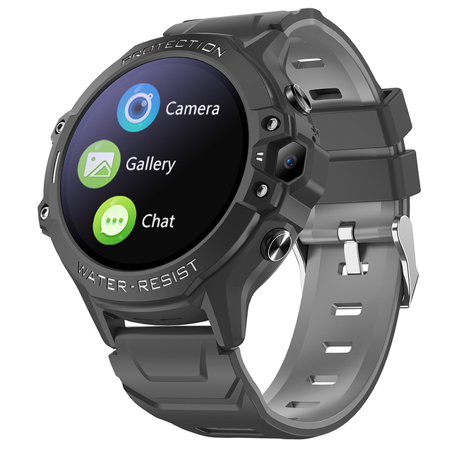 K55h Smartwatch 4G Sim Card Video Chat 1.28inch Round Screen 800mAh Battery Life Waterproof GPS SOS Function Kids Smart Watch