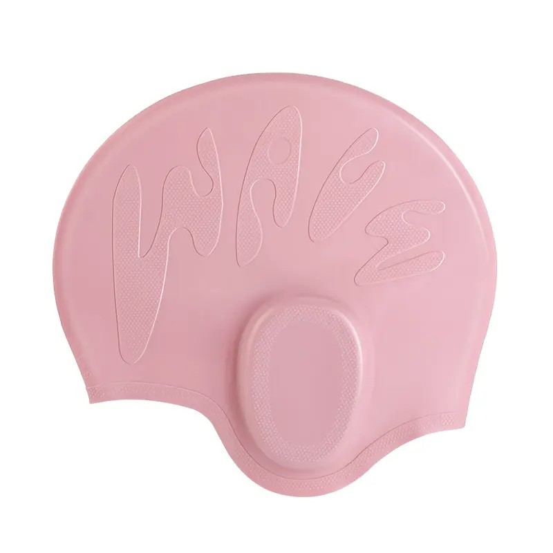 Новый дизайн, индивидуальный логотип, шапочка для бассейна для взрослых, силиконовая шапочка для плавания с защитой ушей для длинных волос