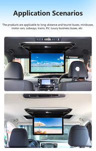 Écran de voiture intelligent de 19,5 pouces, fabricant, écran MP5, écran rabattable manuel, écran de voiture pliable, USB AV, moniteur de toit <span class=keywords><strong>pour</strong></span> <span class=keywords><strong>camping</strong></span>-<span class=keywords><strong>car</strong></span>, caravane - Product Image 3
