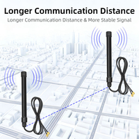 Antenne GPS 4G LTE + BeiDou extérieure 12dBi RP RHCP étanche à fibre optique avec câble de 3m pour caméra de sentier Gateway KX-GPS