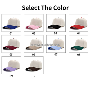 5 Panel Two Tone Trucker Cap 100% Cotton, Custom Logo Structured Unisex Adjustable Western Baseball Cap OEM Wholesale - Product Image 4