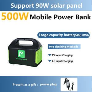 도매 500W 소형 무소음 야외 휴대용 에너지 백업 전원 공급 장치 태양광 발전기 캠핑용 전기 발전소 - Product Image 1