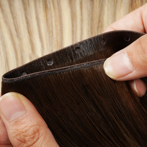 Stock 18-24 Inch Butterfly Genius Weft Hair Extensions Thin Soft Virgin Human Double Drawn Full <strong>Ends</strong> Highlight - Product Image 3