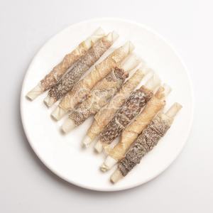 Fábrica OEM de golosinas para mascotas, venta al por mayor, deliciosa naturaleza, salmón <span class=keywords><strong>salvaje</strong></span>, piel de pez Omega3, golosinas para <span class=keywords><strong>perros</strong></span>, <span class=keywords><strong>comida</strong></span> seca para masticar <span class=keywords><strong>perros</strong></span> - Product Image 6