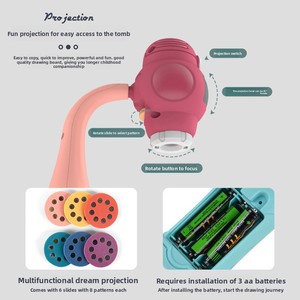 Tableau magnétique en plastique pour l'éducation précoce des enfants de 4 à 6 ans, avec projection, effaçable, pour le <span class=keywords><strong>dessin</strong></span> et l'écriture, jouet de gribouillage, vente en gros - Product Image 4