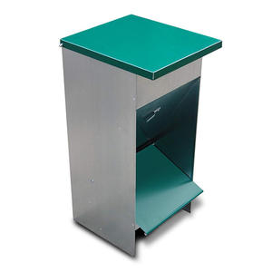 Pengumpan Hopper jh-mech untuk anjing dan kucing kapasitas 30 liter lembar galvanis pengumpan anjing besar - Product Image 6