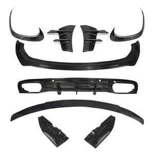 Kit de Carrocería AMG <span class=keywords><strong>C43</strong></span> de 4 Puertas, Fibra de Carbono Seca, Faros Antiniebla, Alerones, Divisor Delantero, Difusor Trasero, Extensiones de Faldones Laterales para <span class=keywords><strong>Mercedes</strong></span> Benz - Product Image 1