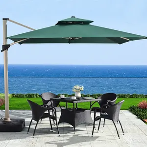 现代户外铝制花园桌子天井伞户外遮阳伞