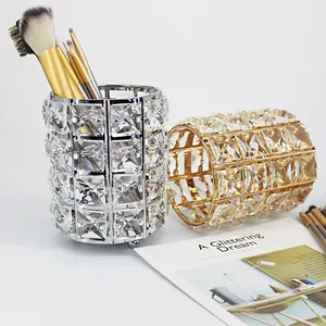 SZ131 fabbrica piccolo ordine all'ingrosso di alta qualità cristallo oro rosa argento nero nail art porta pennelli