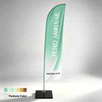 Drapeau publicitaire Triton Teardrop Blade avec logo personnalisé pour événements
