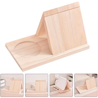 1 Juego de estanterías triangulares de madera gruesa para suministros de oficina diarios, estantería de escritorio para oficina, estantería de madera