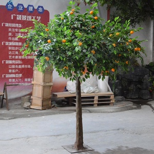 Barato de la fábrica de altura 1,3 m de ancho, 1 m Artificial naranja limón fruta de Mango de plástico árbol MESA CENTRO DE MESA - Product Image 6