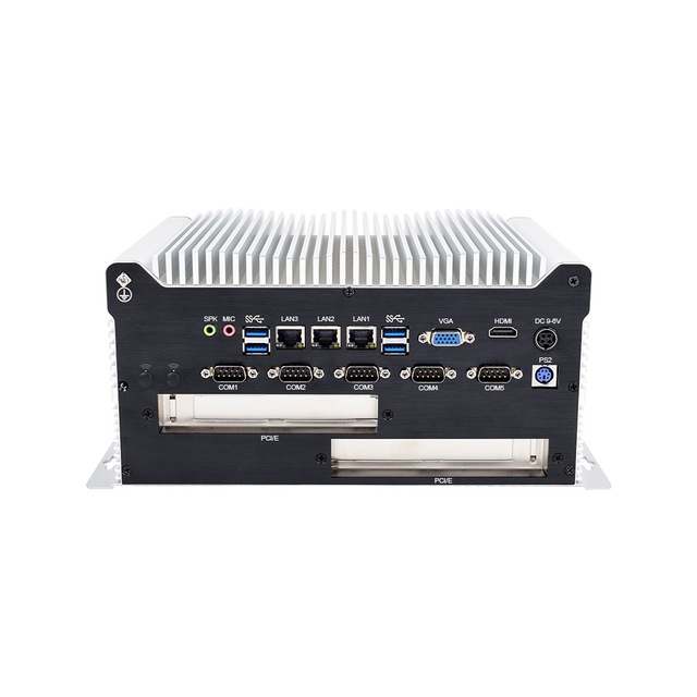 Fanless Industrial Mini PC Embedded PC with PCI Slot RS232 RS485 Port for Automation Equipment, Edge AI Computing